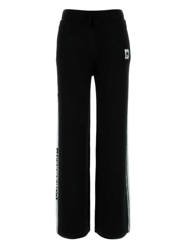 Casablanca Merino Side-stripe Sweatpants in Black