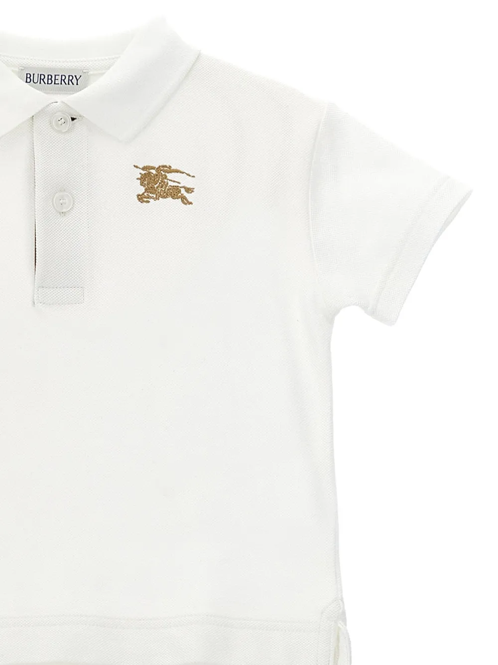 Burberry Kids Poloshirt met EKD-borduurwerk Wit