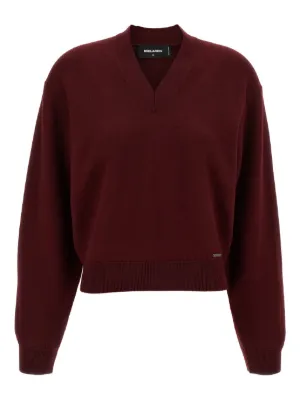 Maison Margiela four-stitch Logo Jumper | Red | FARFETCH