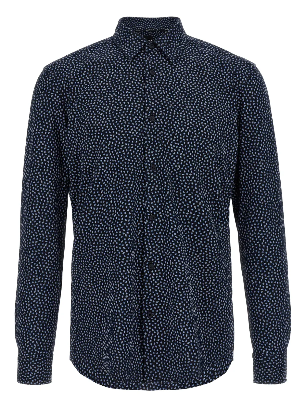 BOSS printed button-up shirt | Blue | Image 1