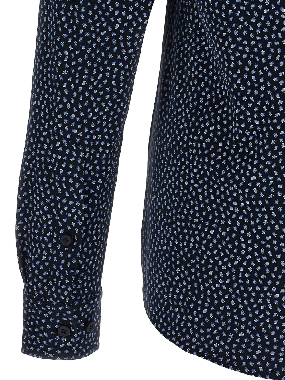BOSS Overhemd met print Blauw