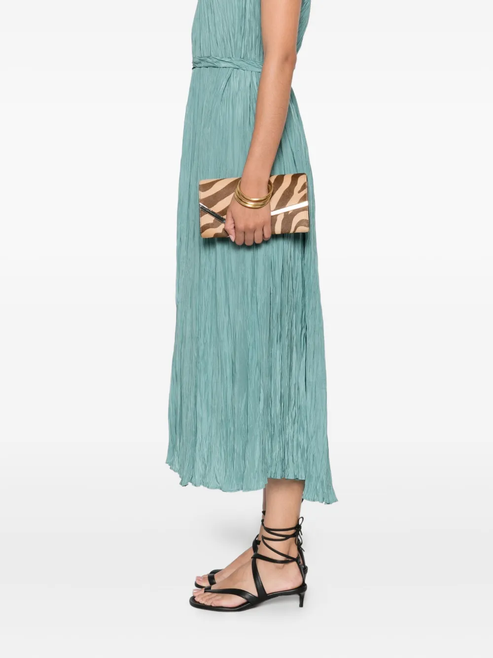 Jimmy Choo Emmie zebra-print clutch bag | Image 2