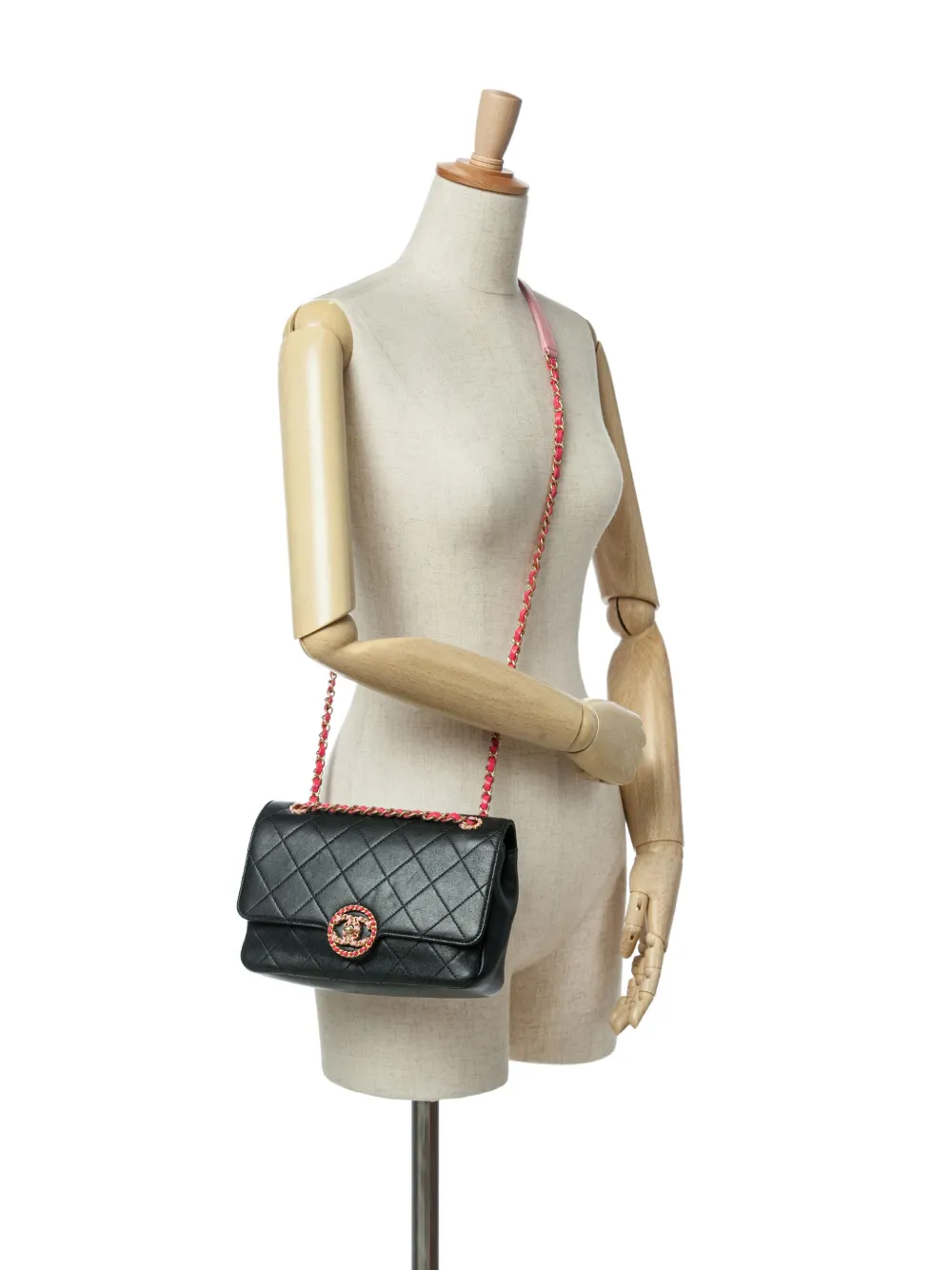 CHANEL Pre-Owned 2019 Quilted Calfskin CC Chain Logo crossbody bag | Pre-Owned | Image 2