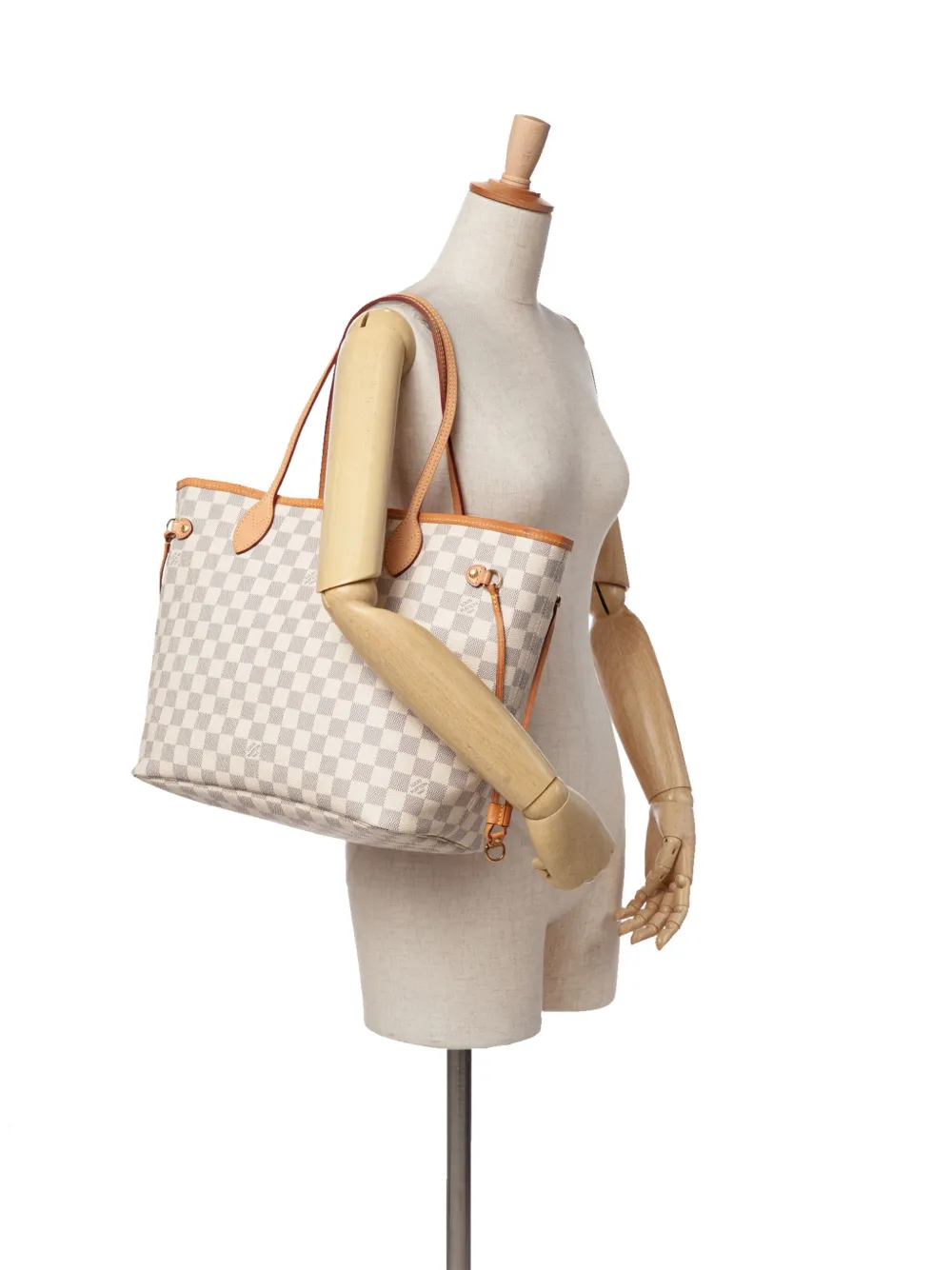 Louis Vuitton Pre-Owned 2019 Damier Azur Neverfull MM tote bag | Pre-Owned | Image 2