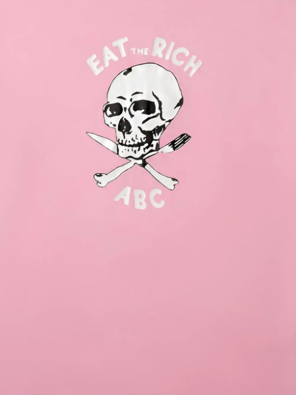 Advisory Board Crystals T-shirt met doodskop - Roze
