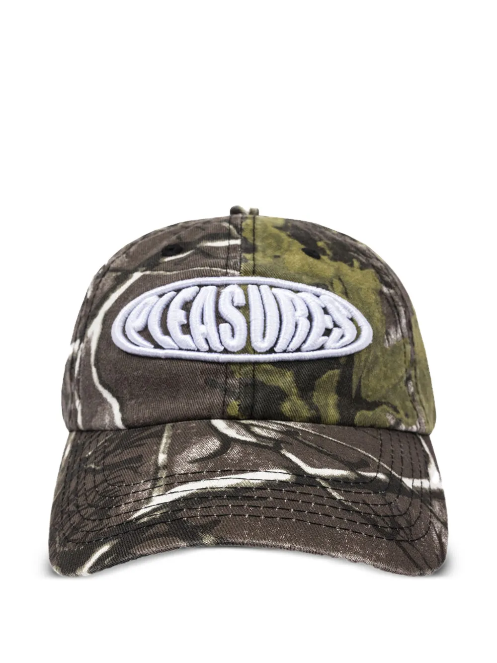 Pleasures Bubble Logo Camo cap | Green | Image 1