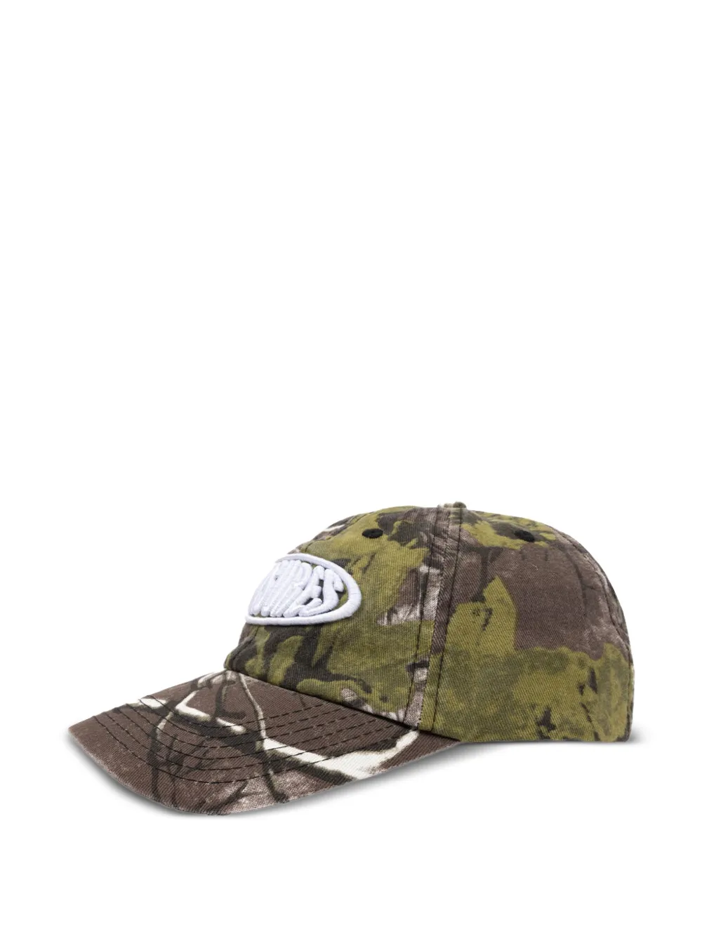 Pleasures Bubble Logo Camo cap Groen