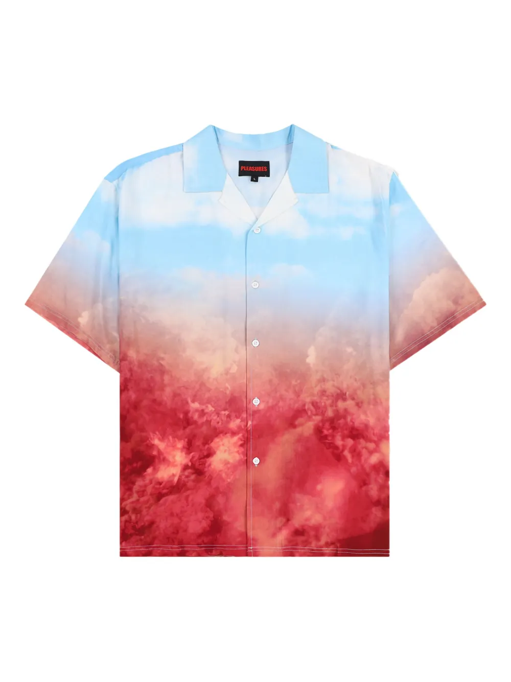 Pleasures Heaven and Hell shirt Light Blue Red