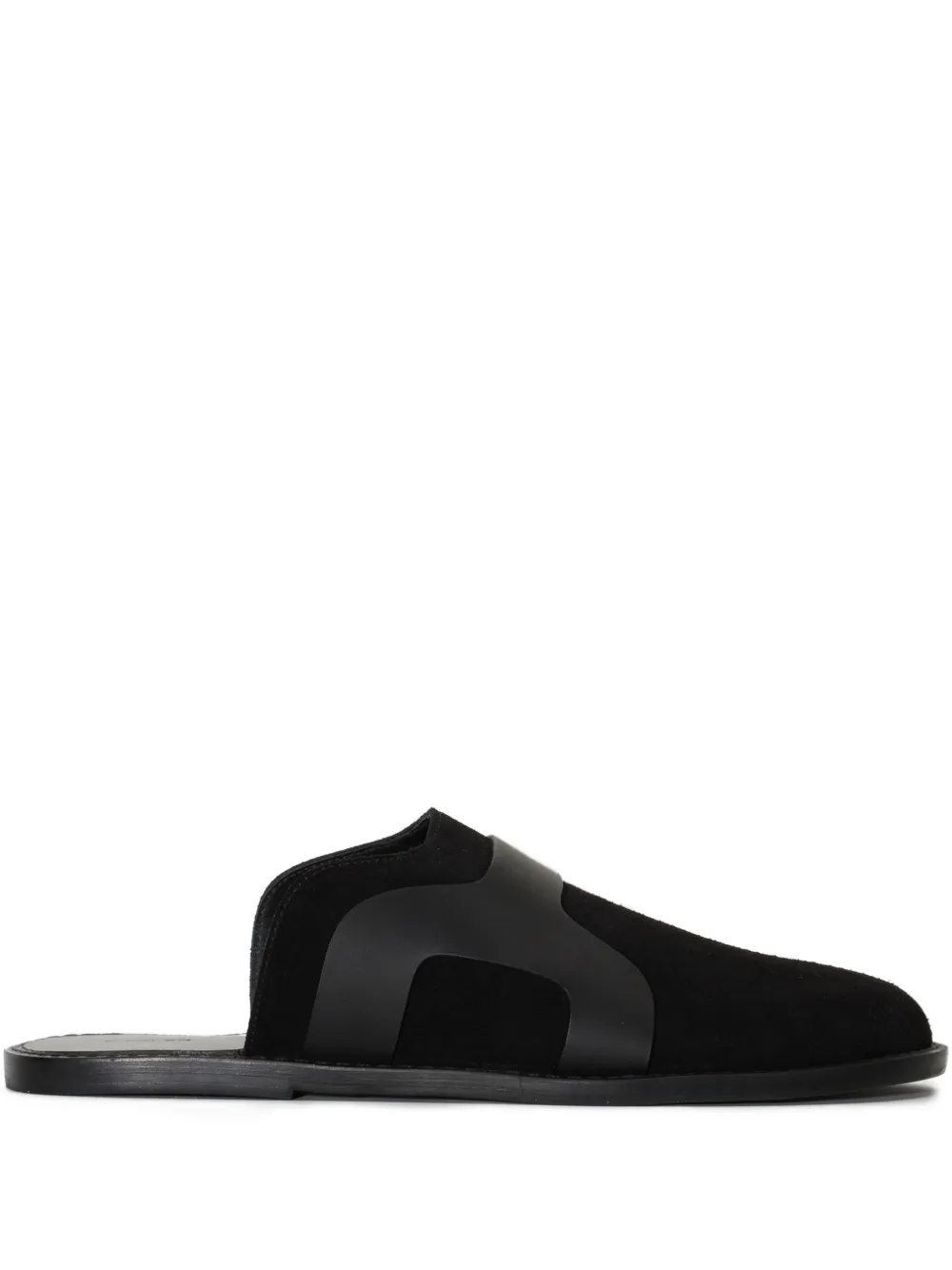 Osklen suede slippers | Black | Image 1