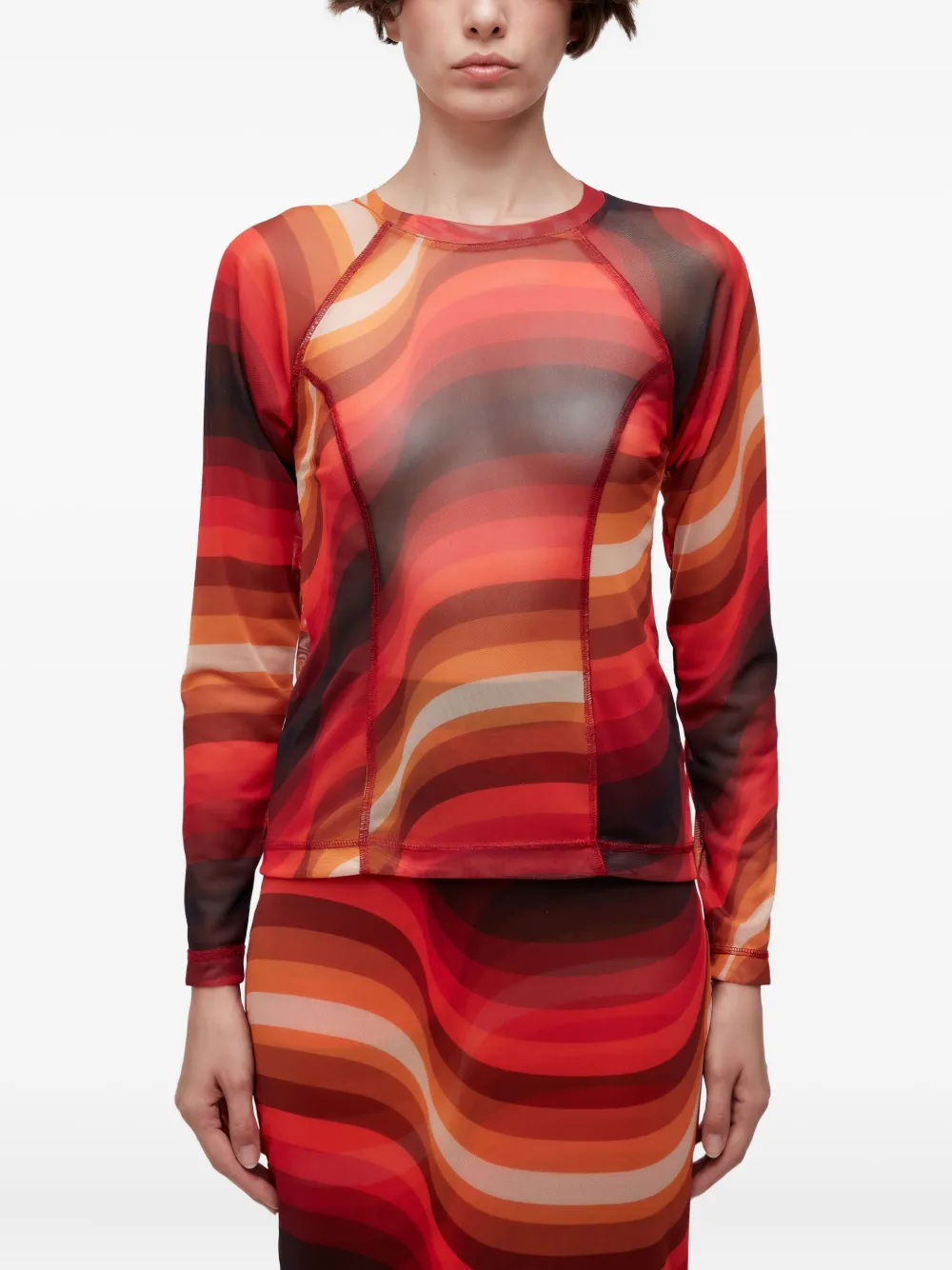 Osklen top con manga larga | rojo | Image 1