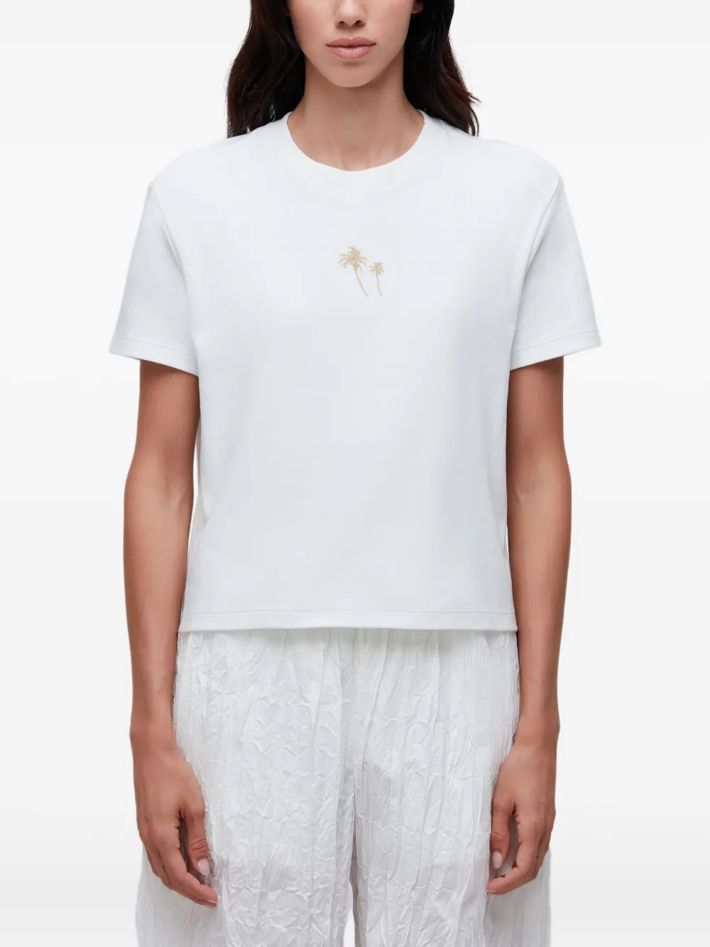 Osklen palm-tree embroidered T-shirt | White | Image 1
