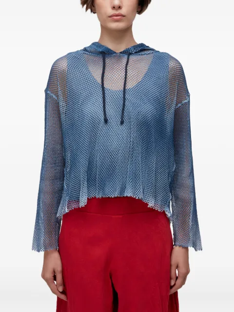 Osklen mesh-paneled hoodie