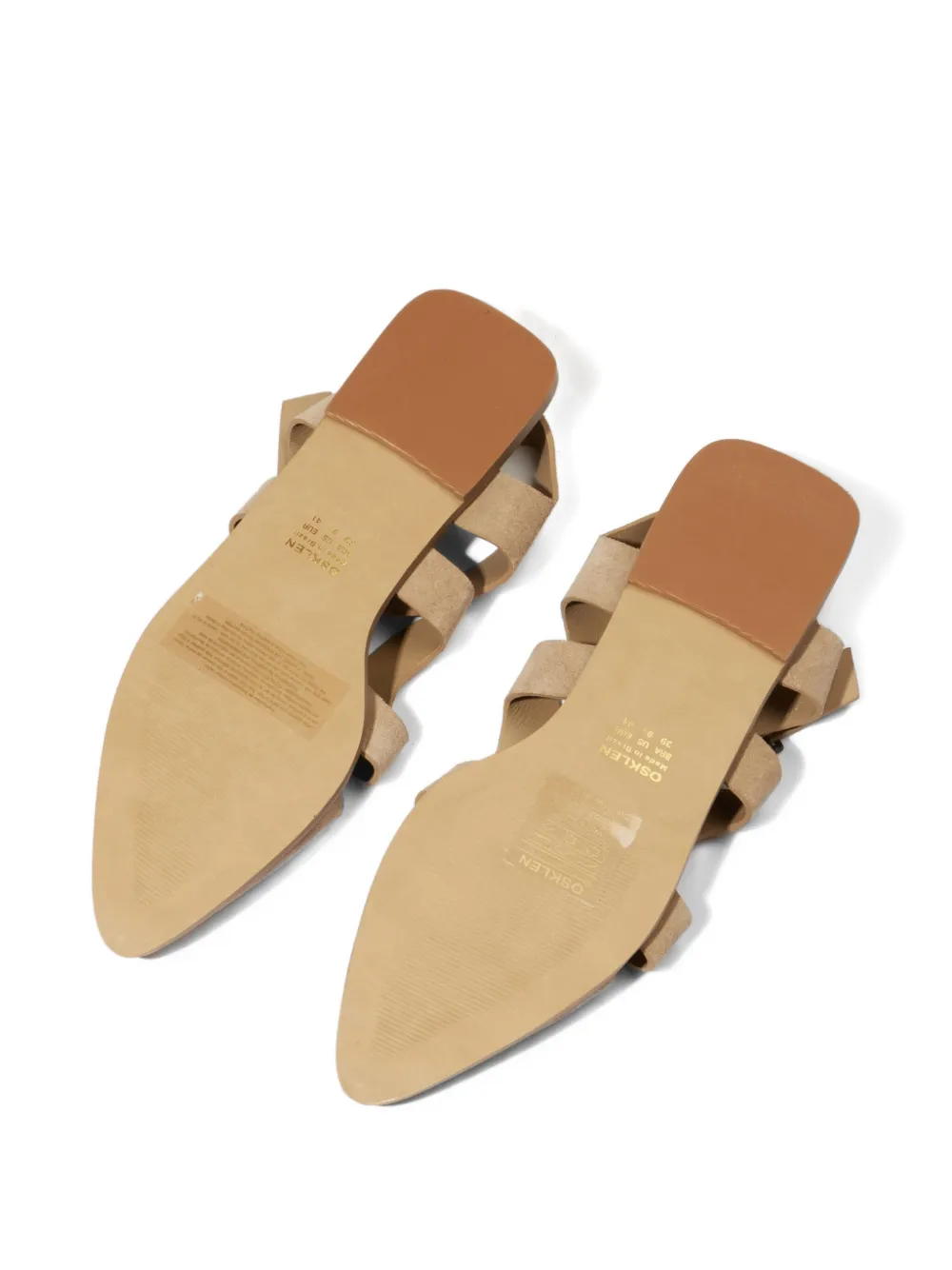 Osklen Calçadão suède sandalen Beige