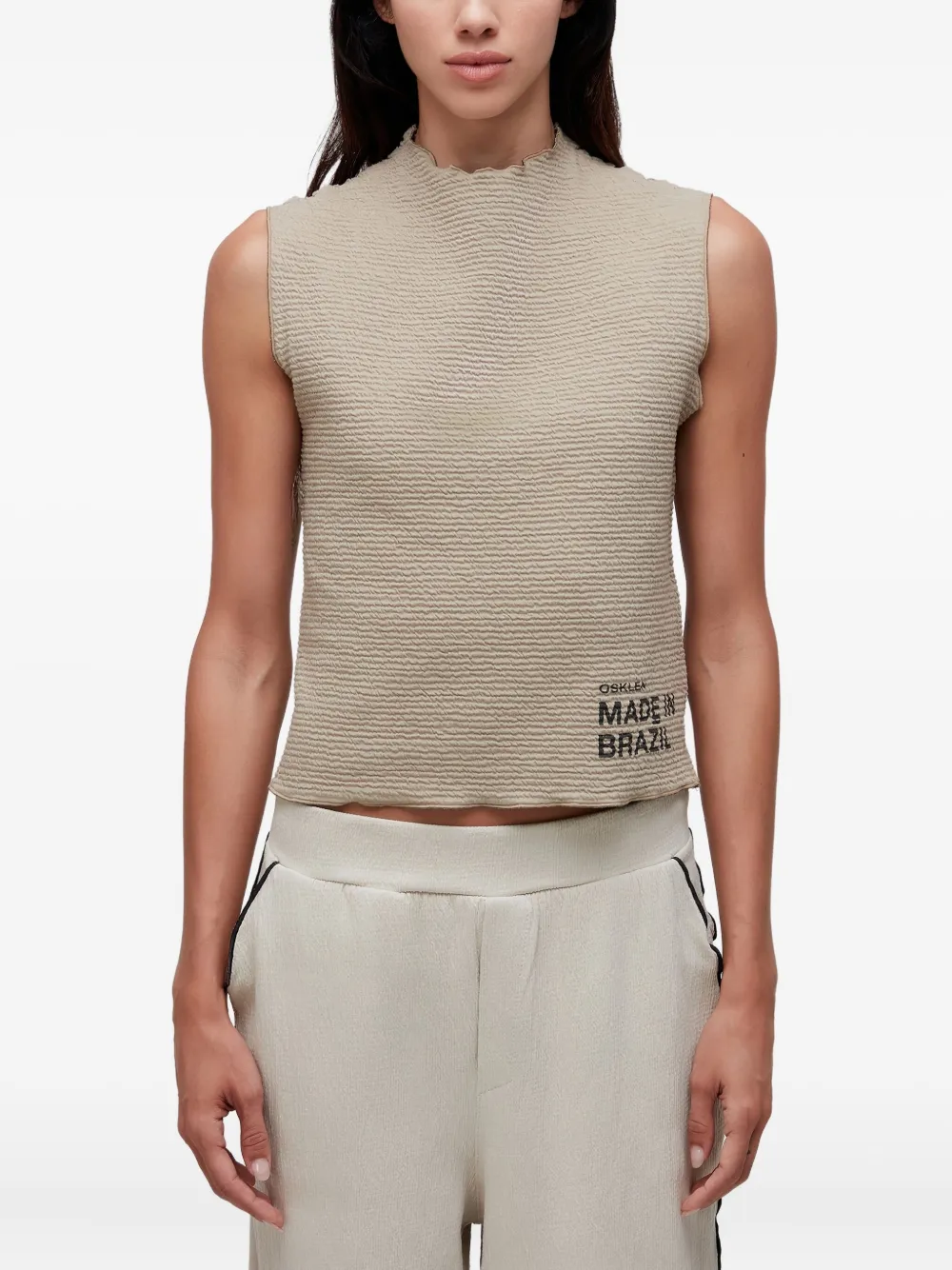 Osklen double-face sleeveless top | Brown | Image 1