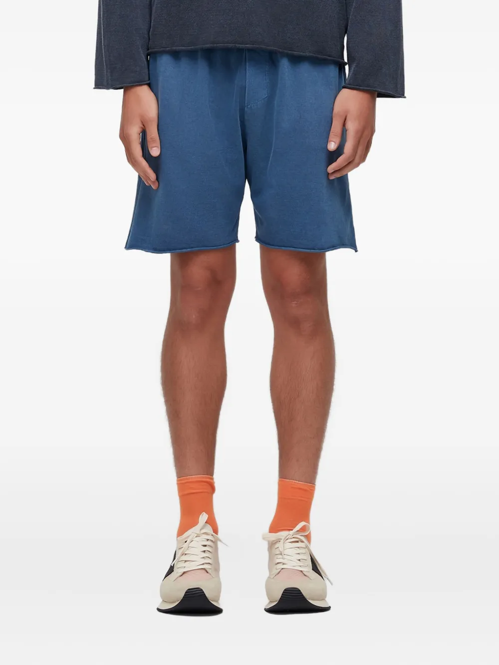 Osklen drawstring raw-cut shorts | Blue | Image 1