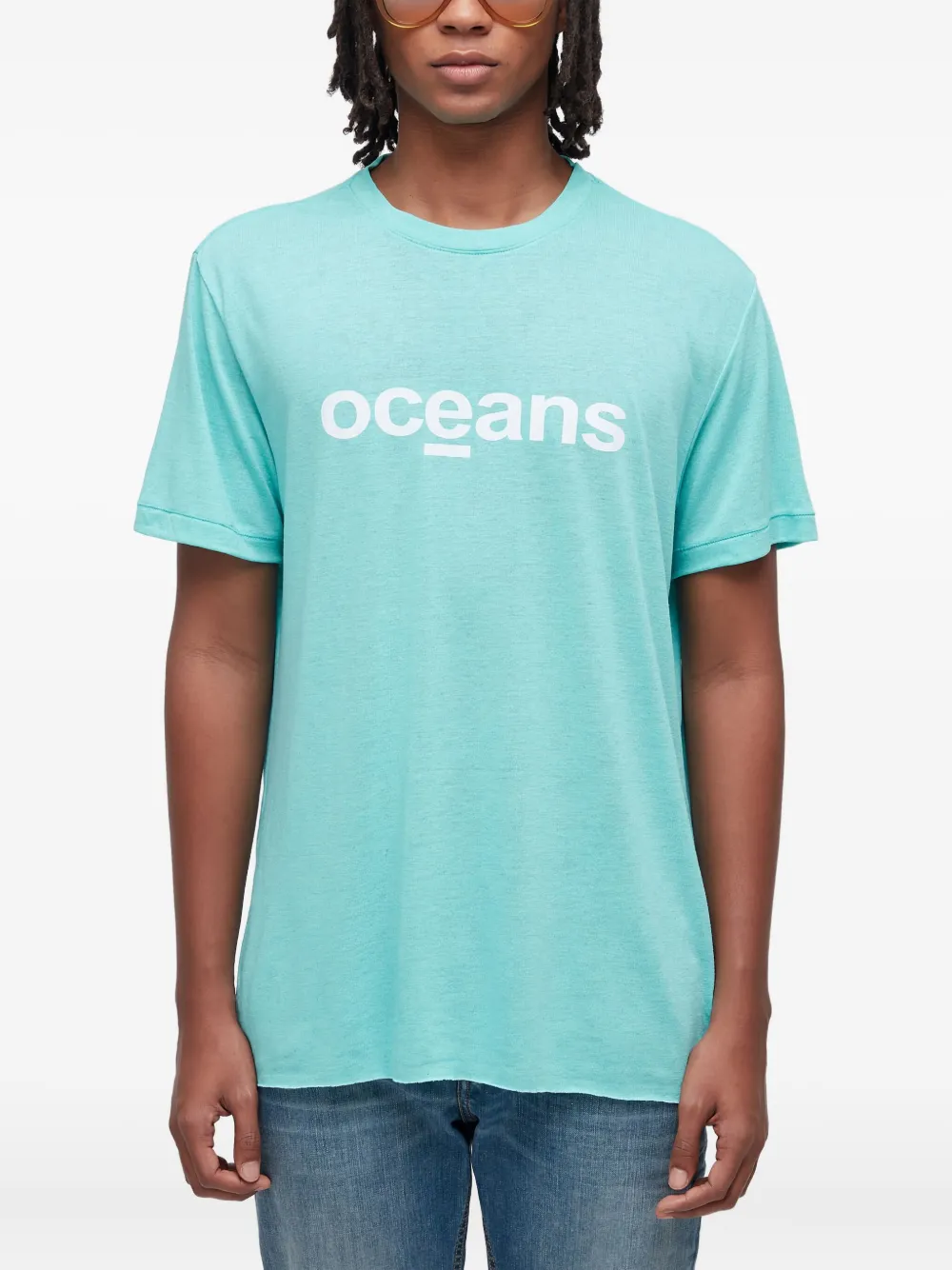 Osklen playera con cuello redondo | azul | Image 1