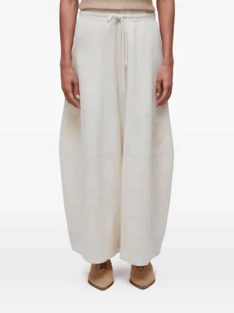 Osklen pantalones Bordado Concha con concha bordada y cordones