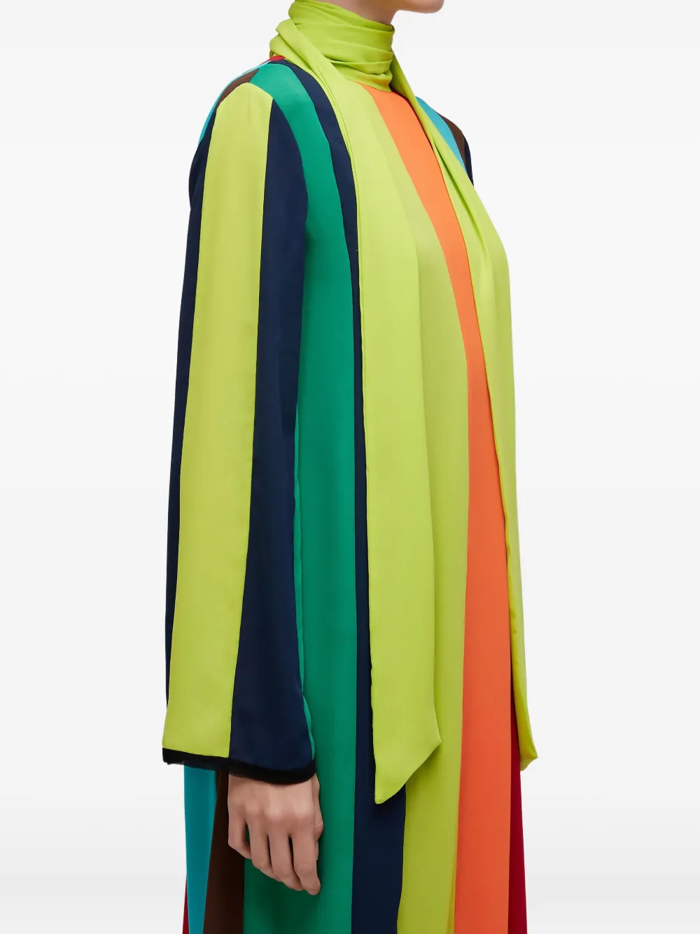 Osklen striped midi dress | Green | Image 1