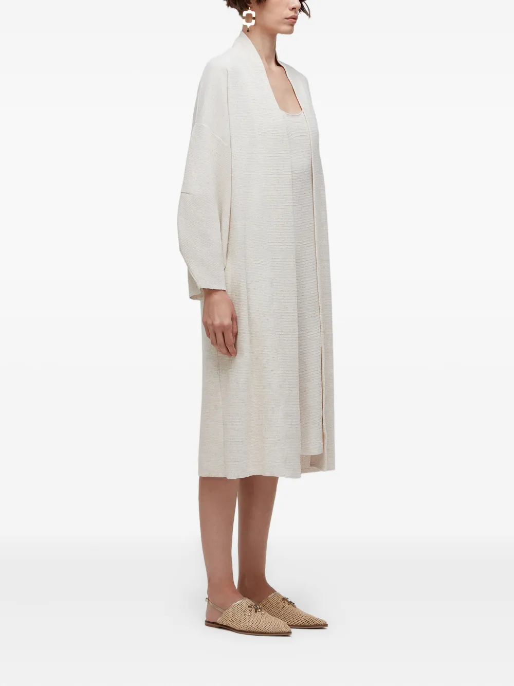  Osklen Stripe-detail Coat - White 