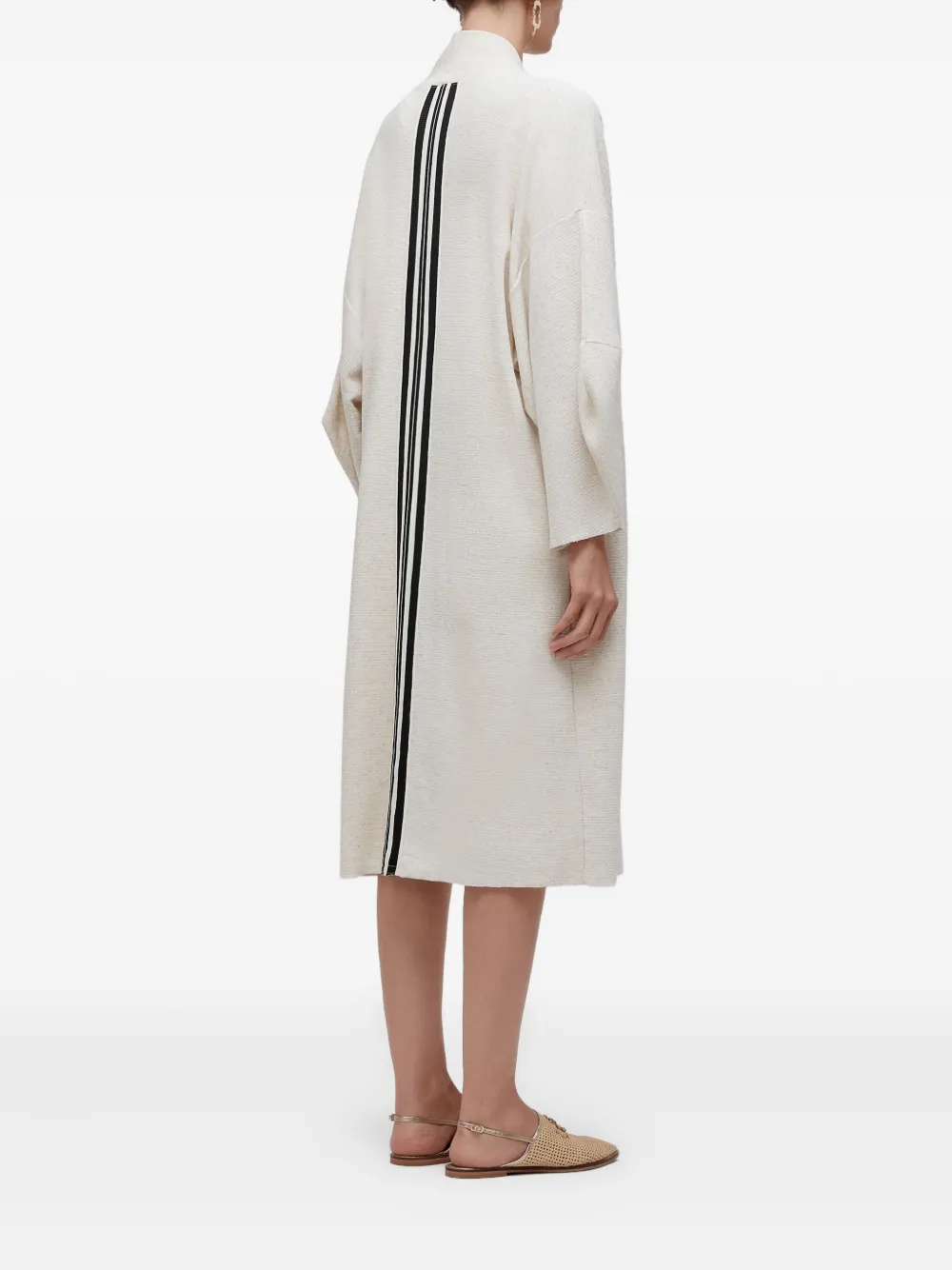  Osklen Stripe-detail Coat - White 