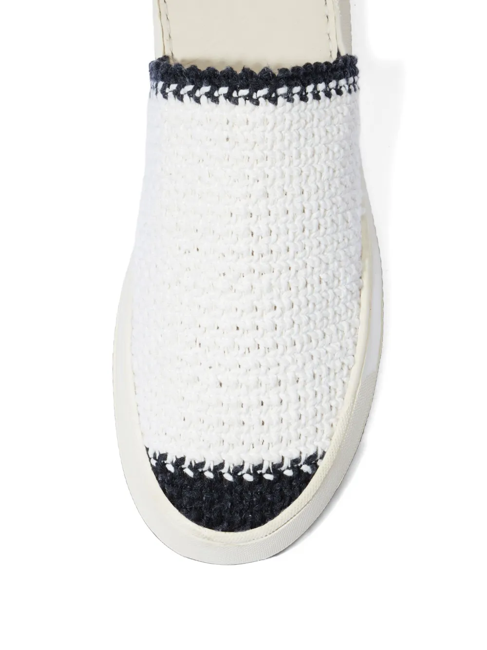 Osklen Soho Crochet-detail Flat Mules In White