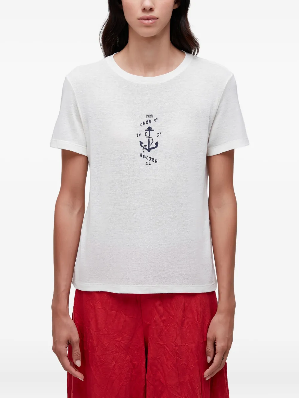 Osklen playera Casa da Ancora | blanco | Image 1
