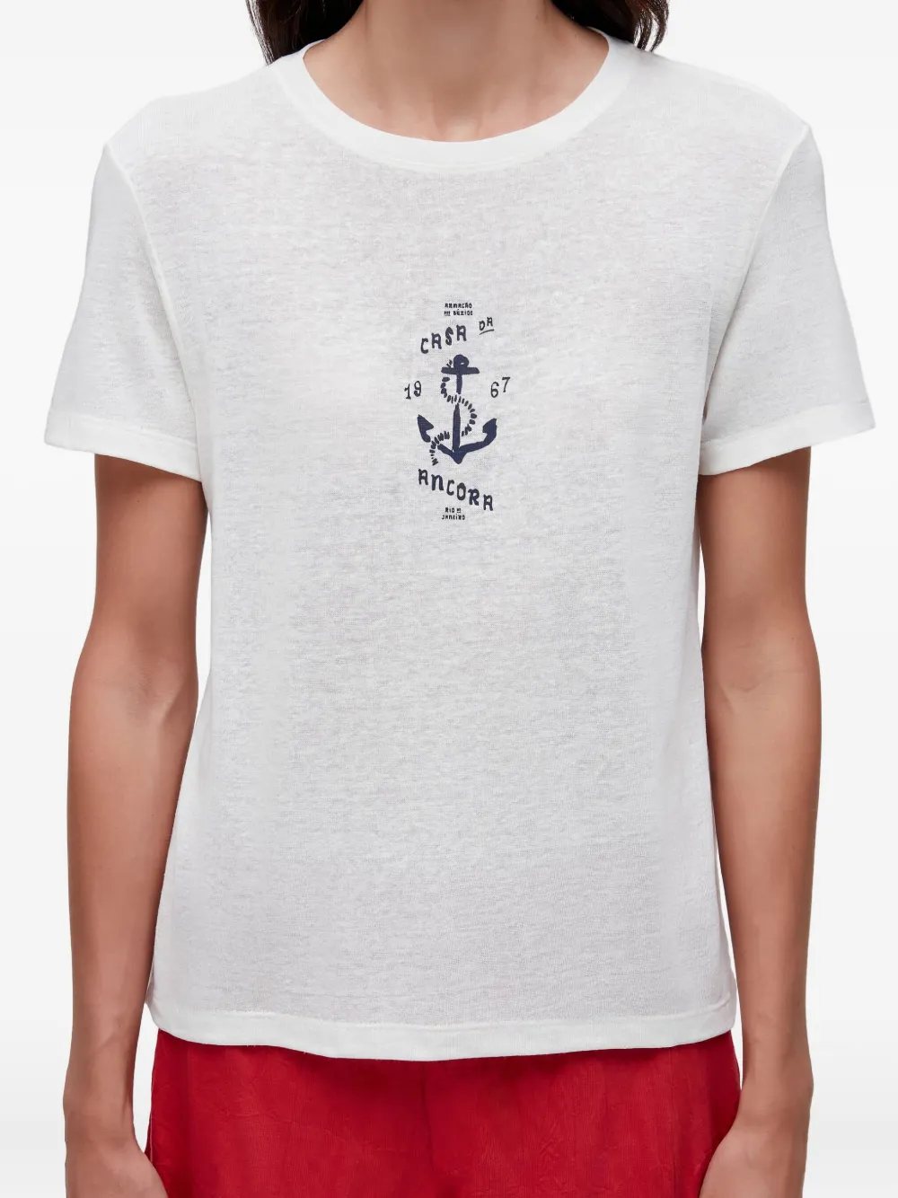 Osklen Casa da Ancora T-shirt Wit