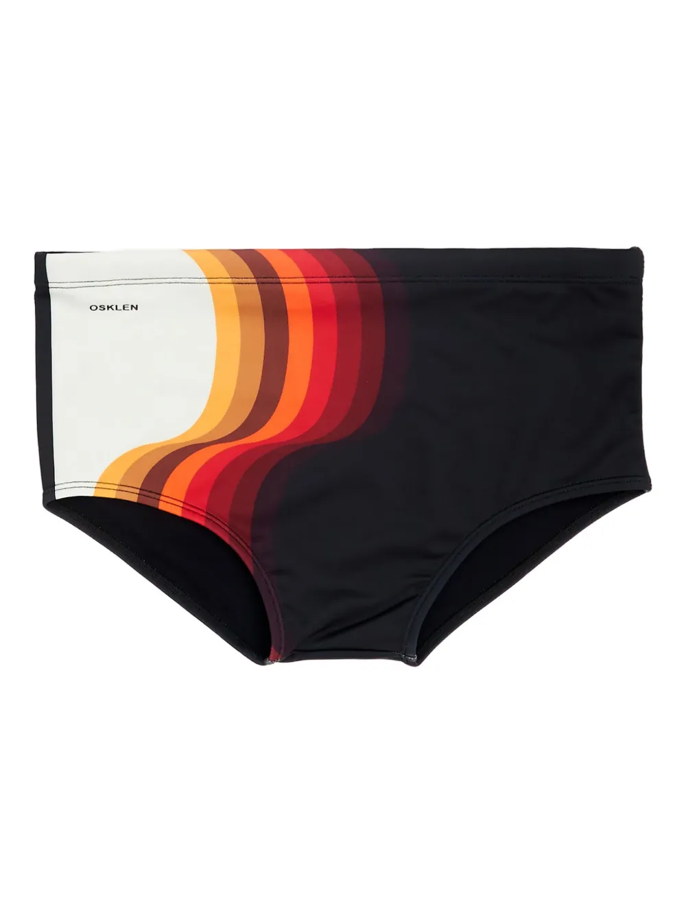 Osklen wave-pattern drawstring swim briefs | Black | Image 1