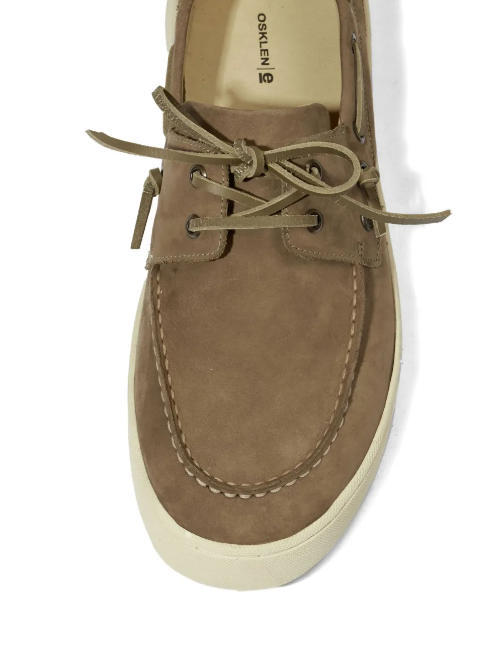 Osklen Soho Dockside suède bootschoenen Bruin