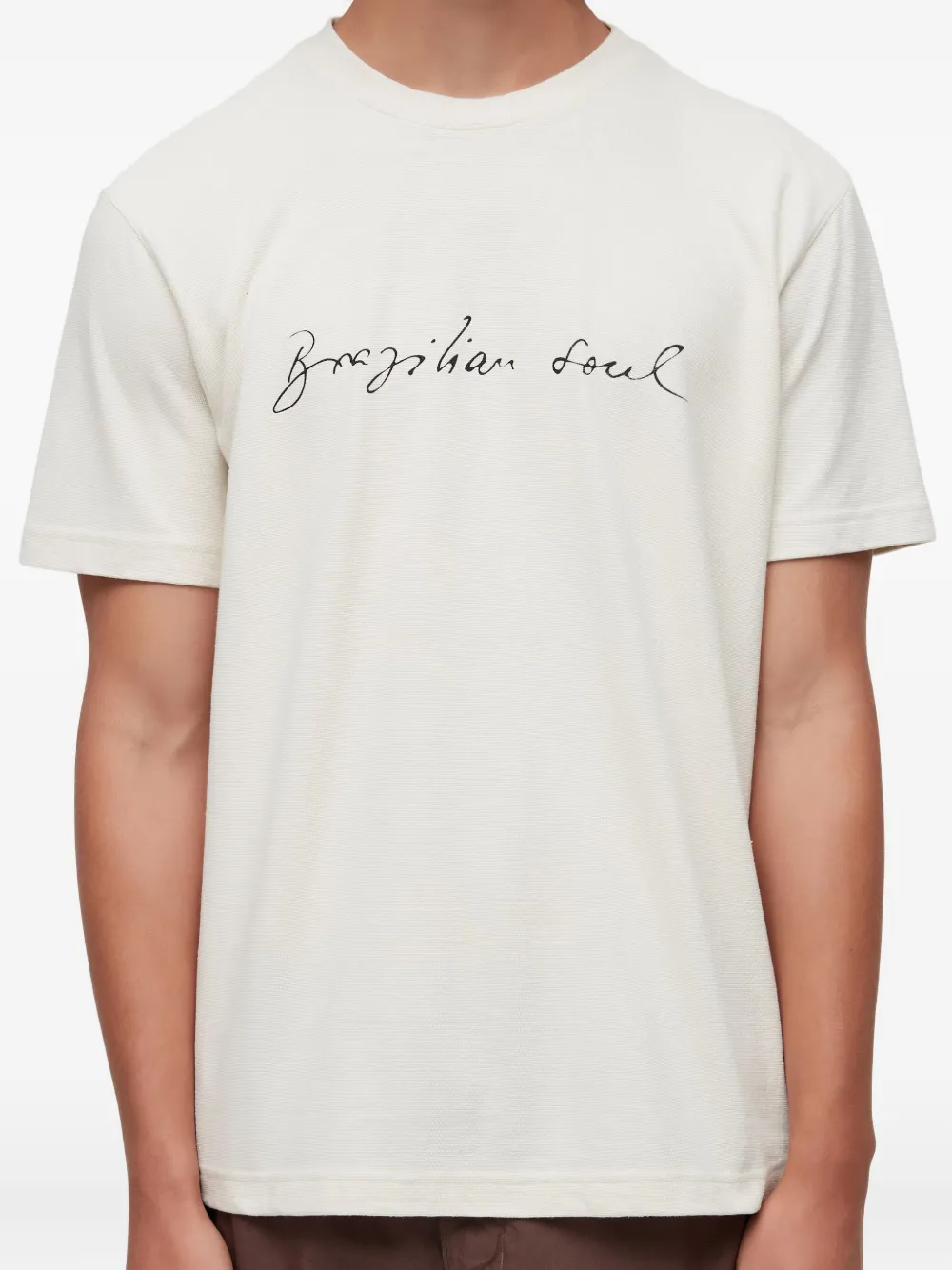 Osklen Brazilian Soul Caiçara-script T-shirt In White