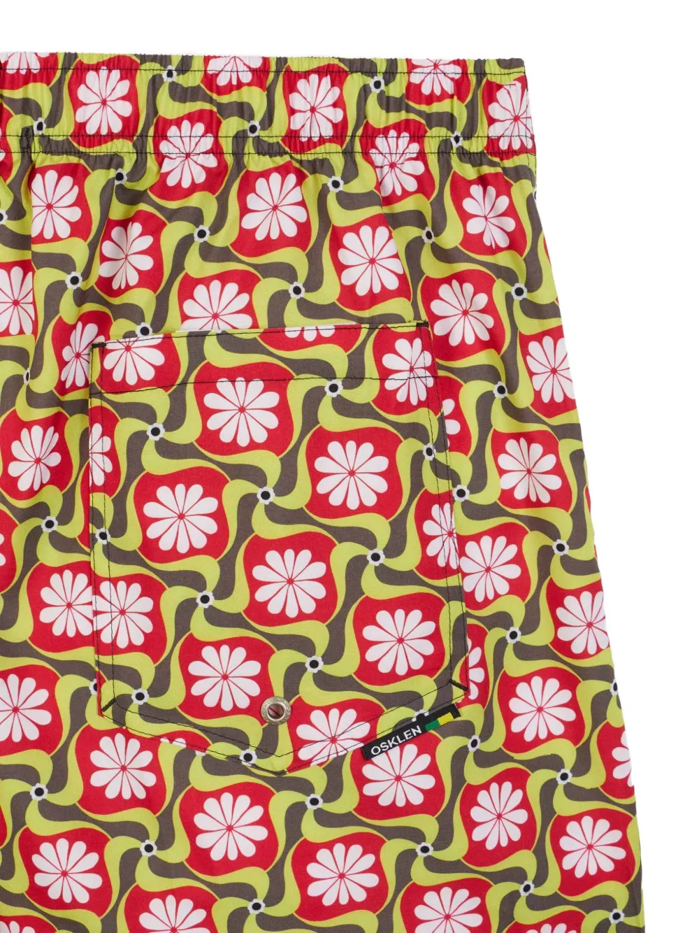 Osklen Flower-path Print Shorts In Green