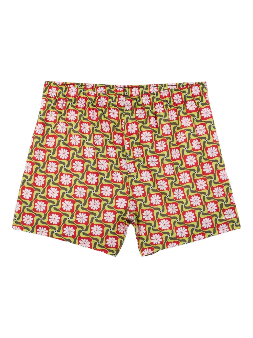 Osklen flower-path print shorts | Green | Image 1