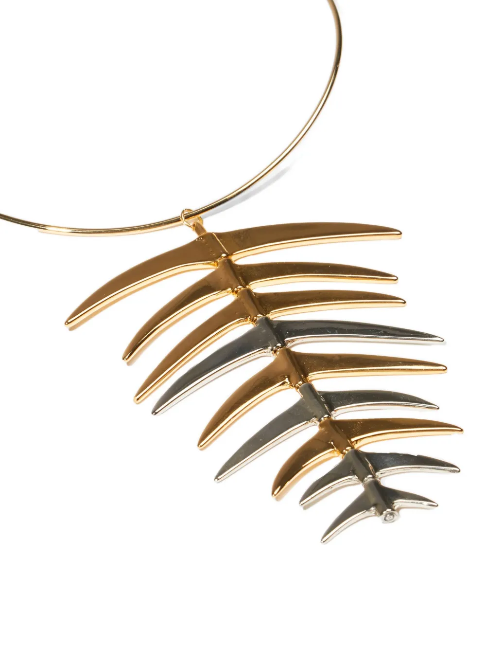 Osklen Spine Choker Necklace In Gold