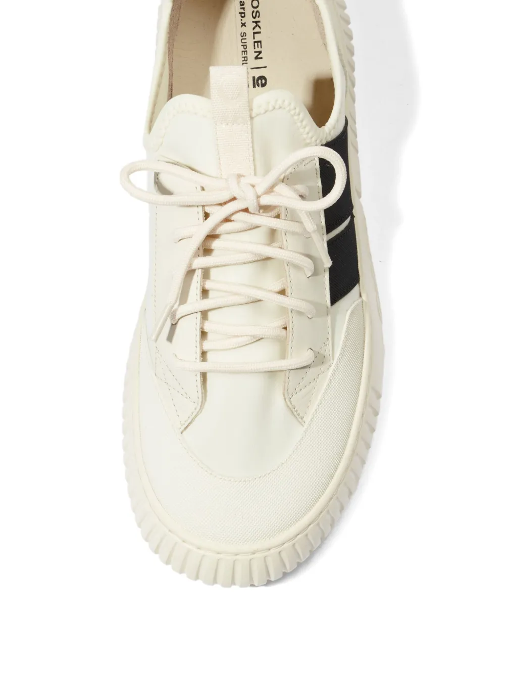 Osklen lace-up panelled sneakers | Low-Tops | Image 2