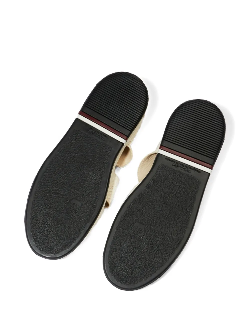 Osklen Soho Resort leren gekooide sandalen Wit