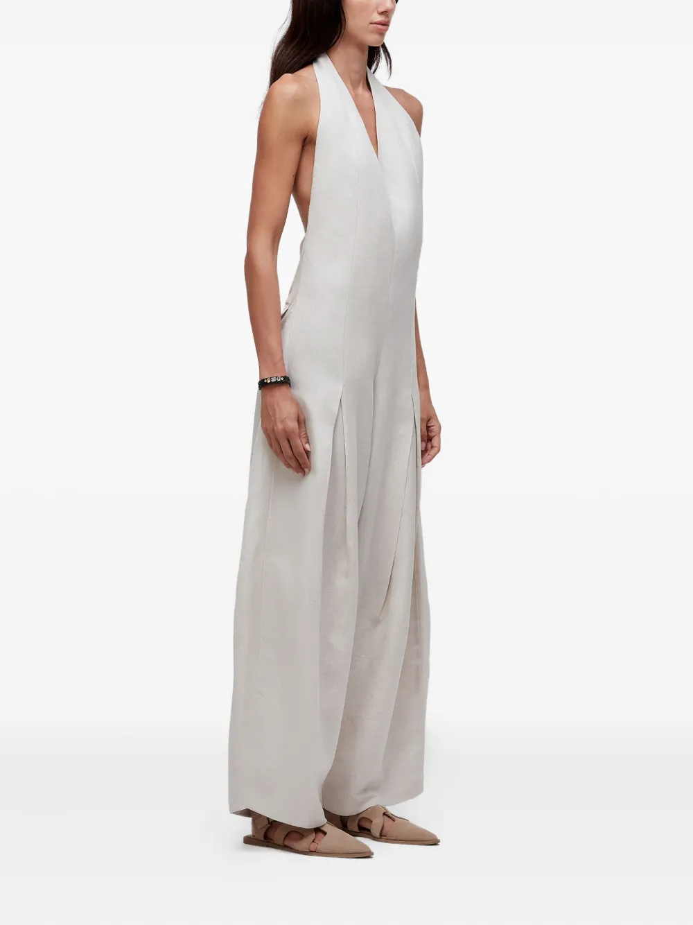 Osklen Halterneck Jumpsuit In White