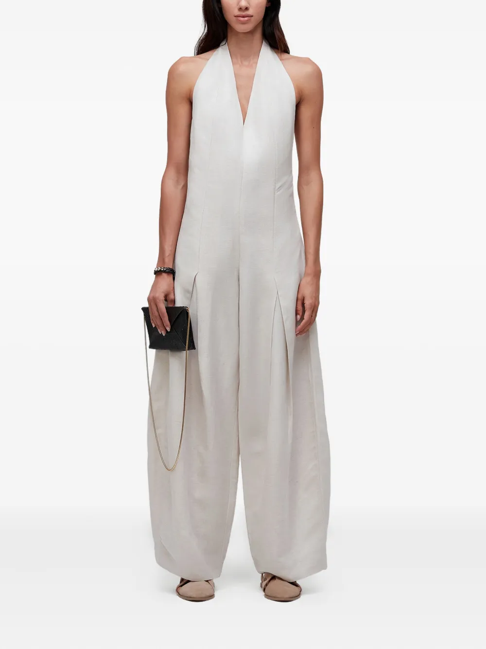 Osklen Jumpsuit met halternek - Wit