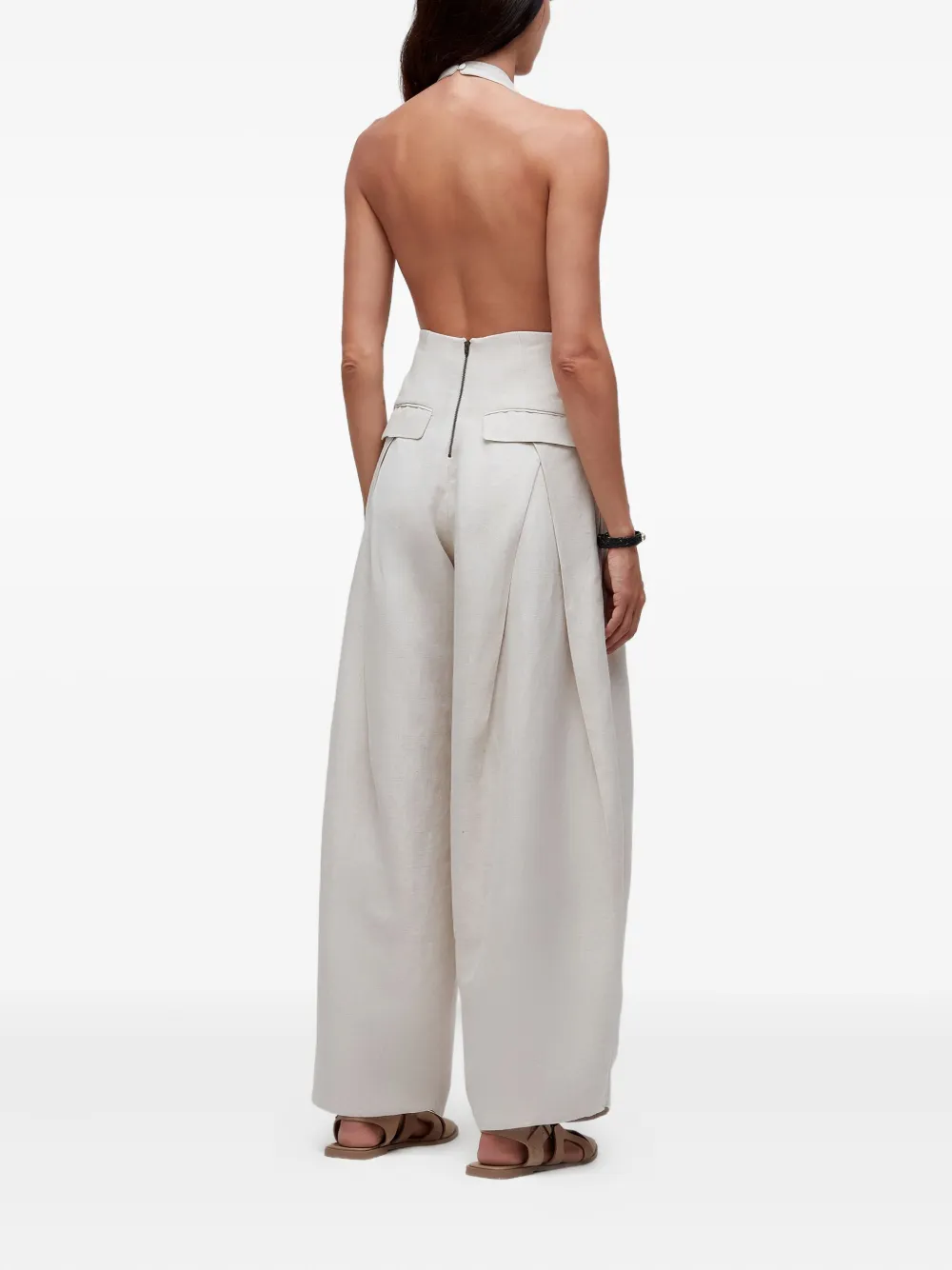 Osklen Halterneck Jumpsuit In White