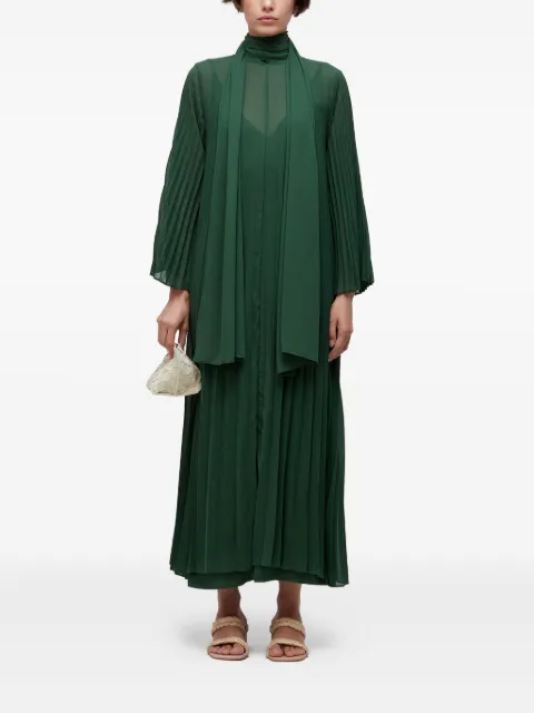 Osklen ML pleated high-neck maxi dress