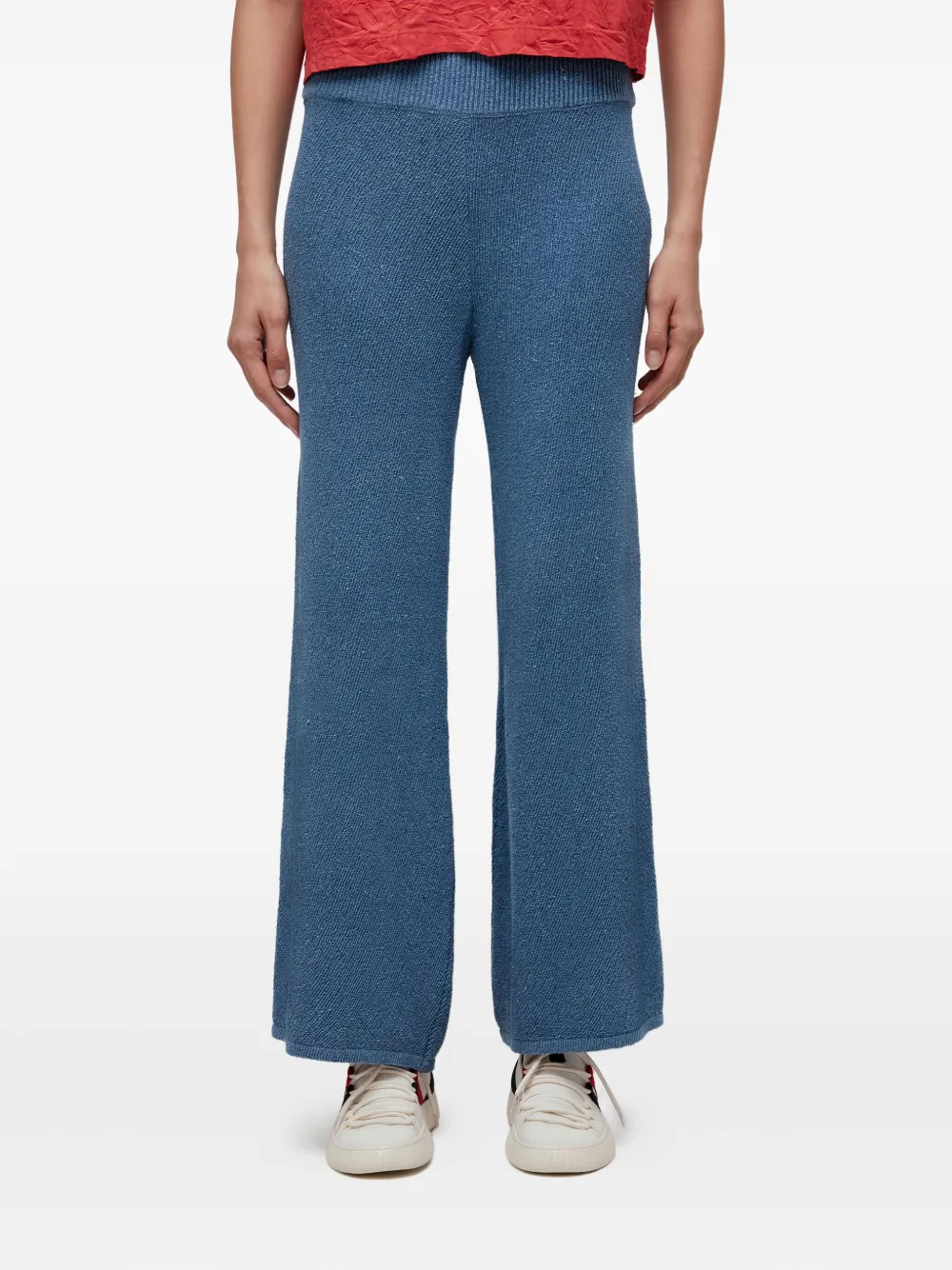Osklen Knit Wide-leg Trousers In Blue