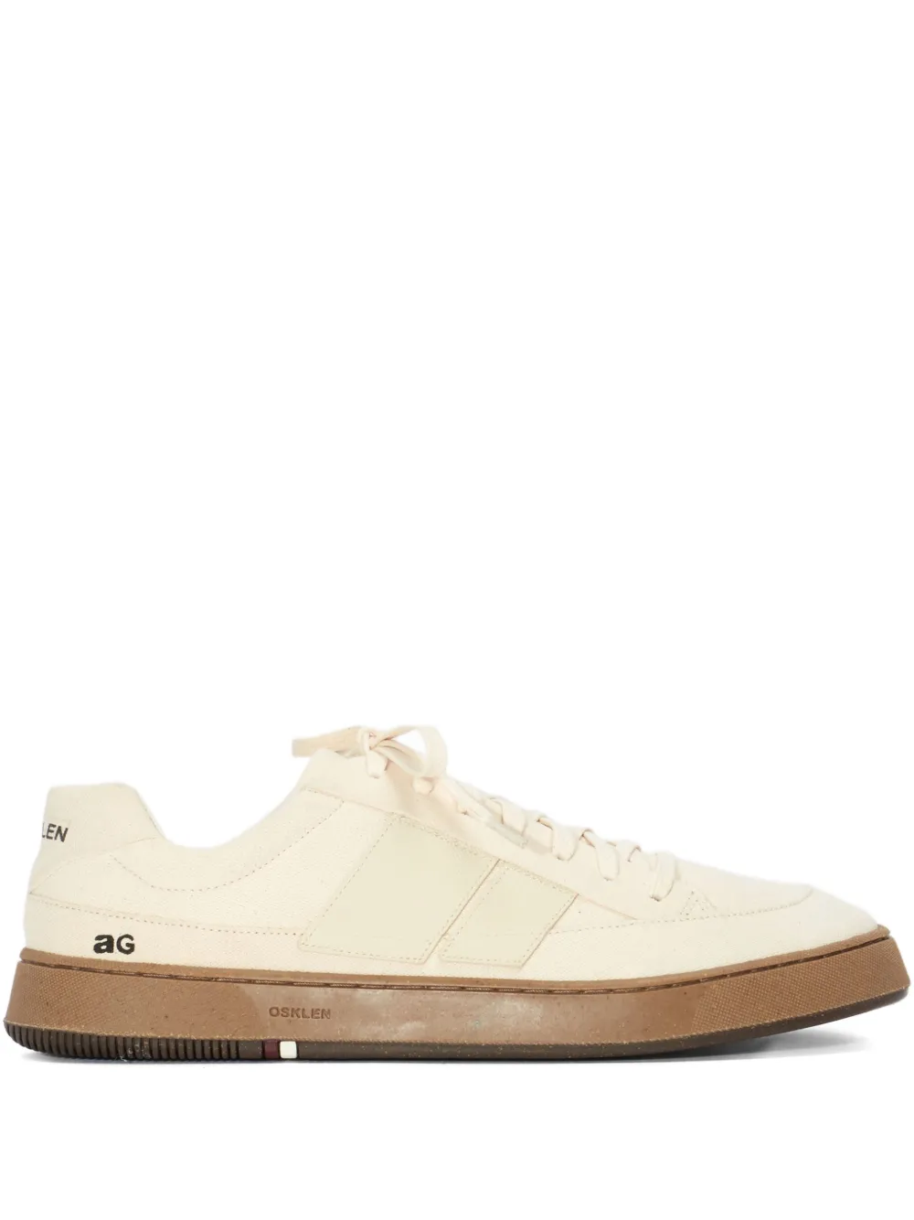 Osklen panelled lace-up sneakers | White | Image 1