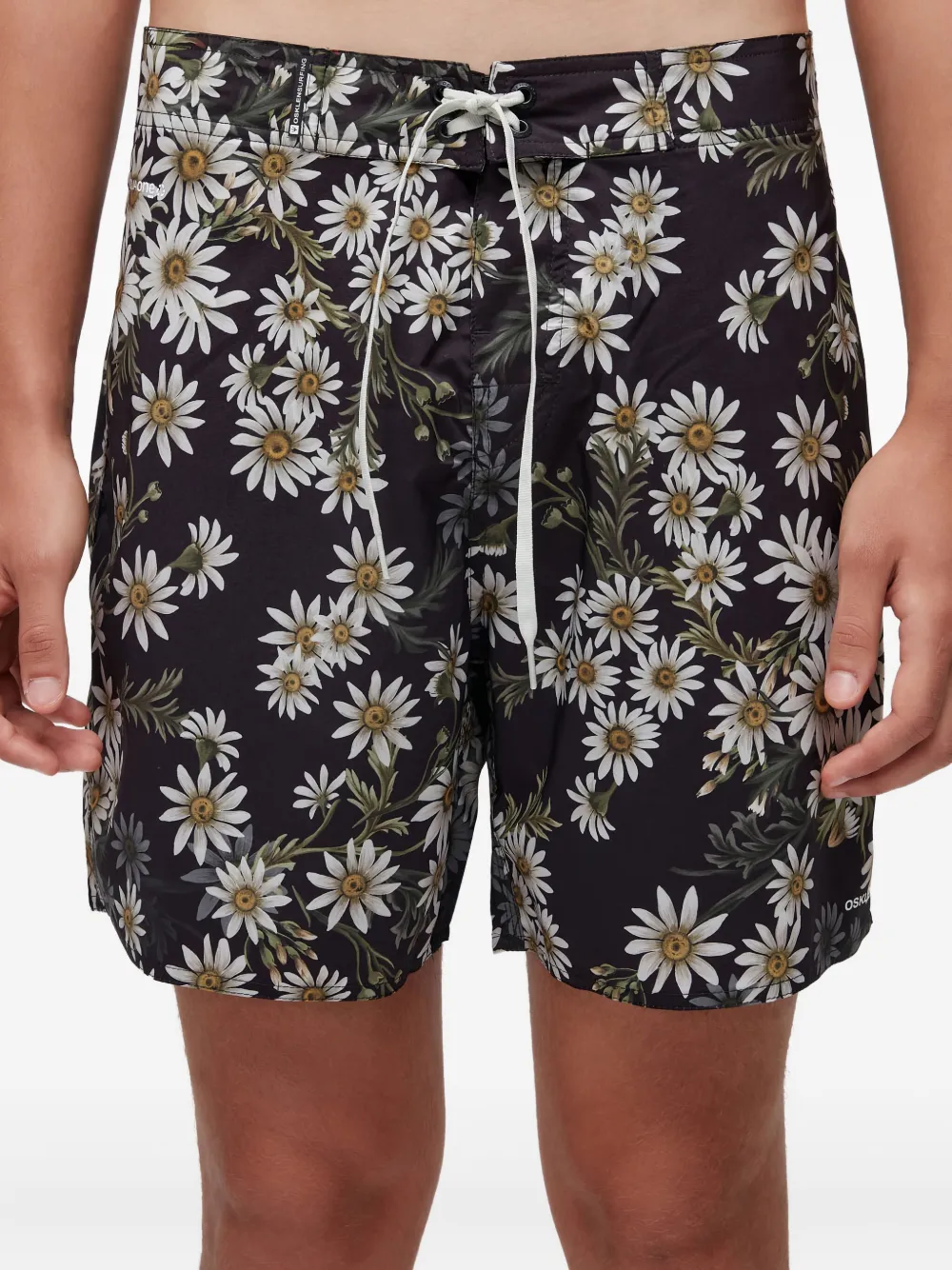 Osklen Daisy Night zwembroek met trekkoord Zwart