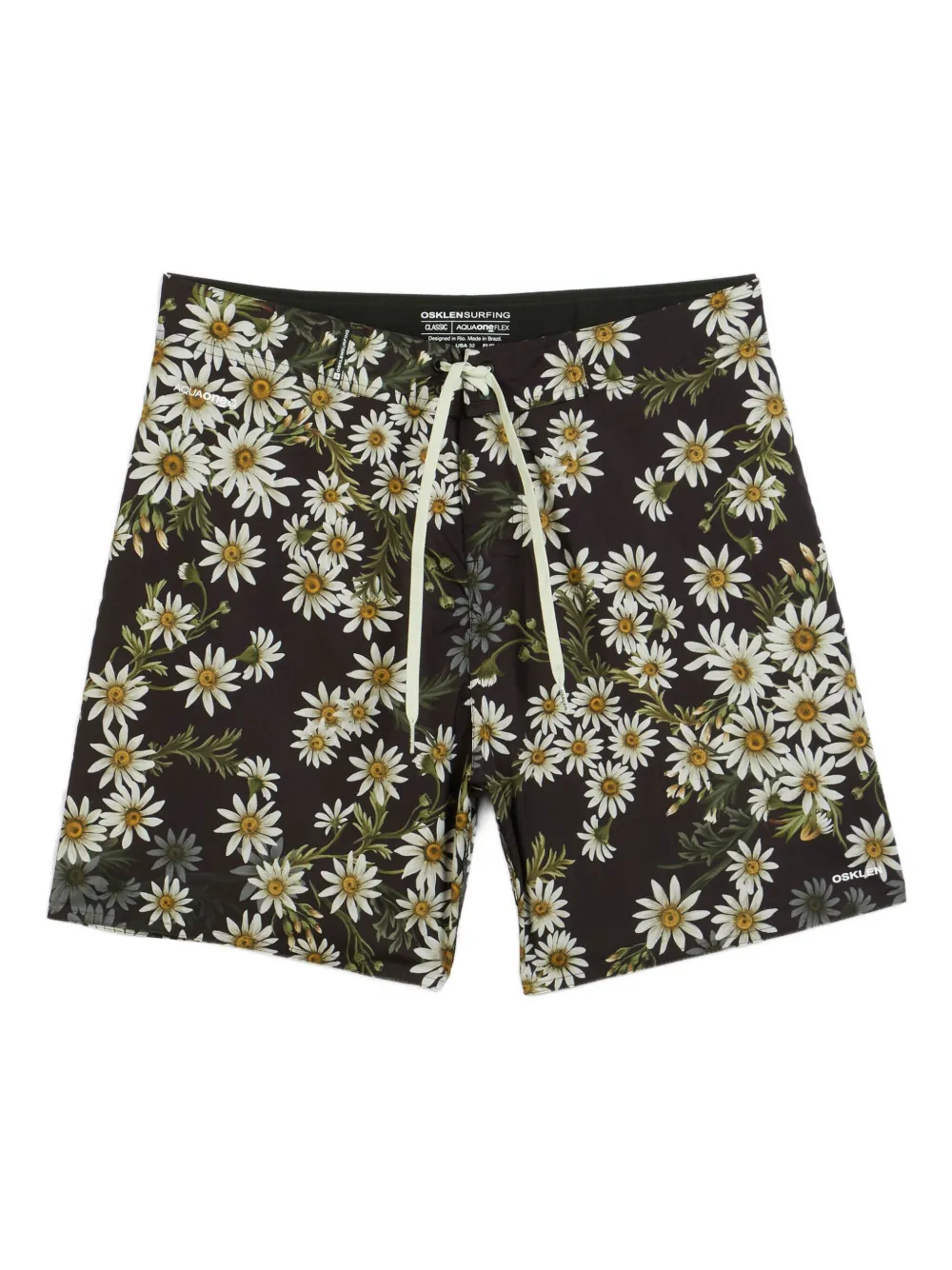 Osklen Daisy Night drawstring swim shorts | Black | Image 1