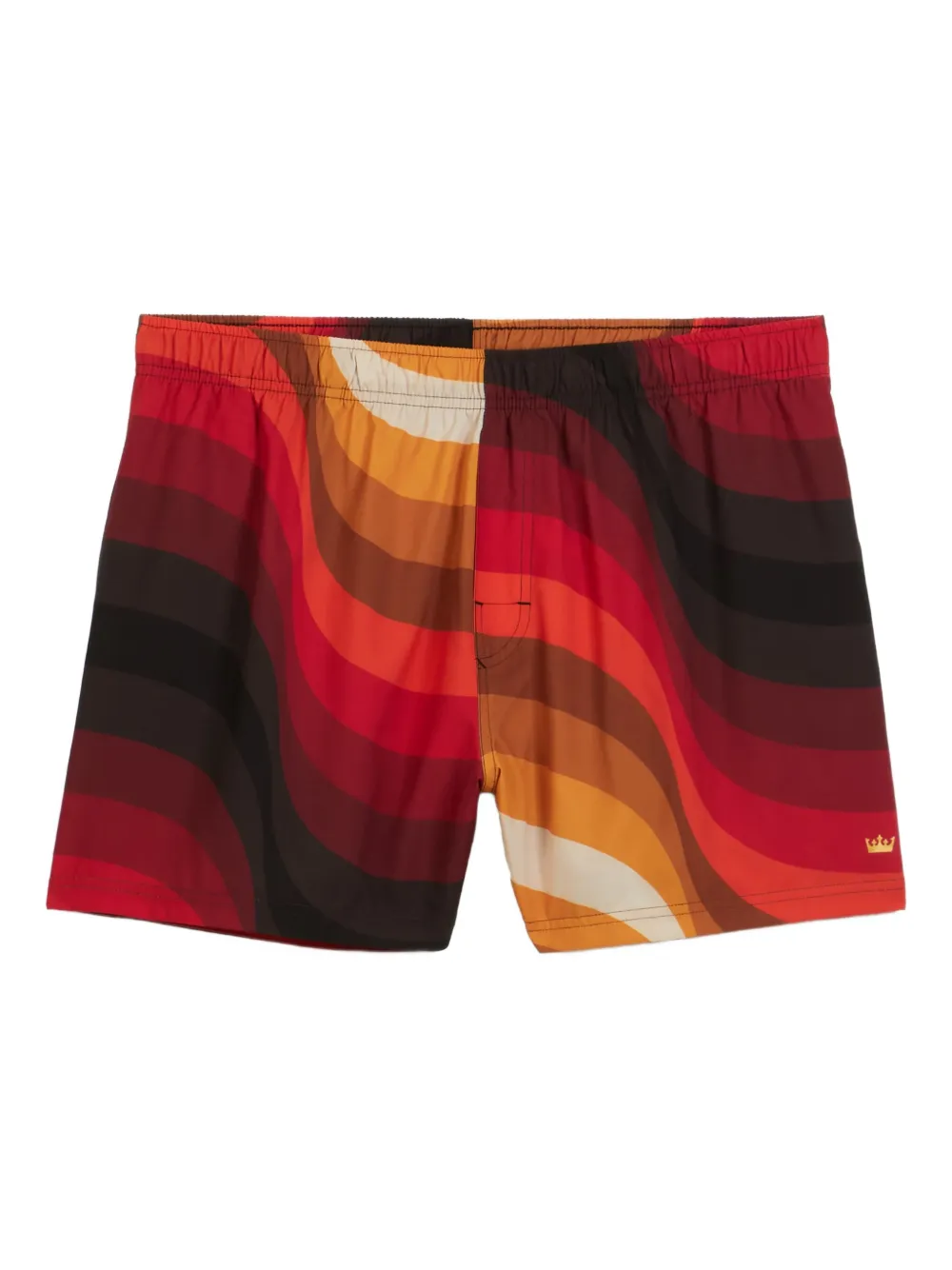 Osklen Ipanema wave-pattern swim shorts | Red | Image 1