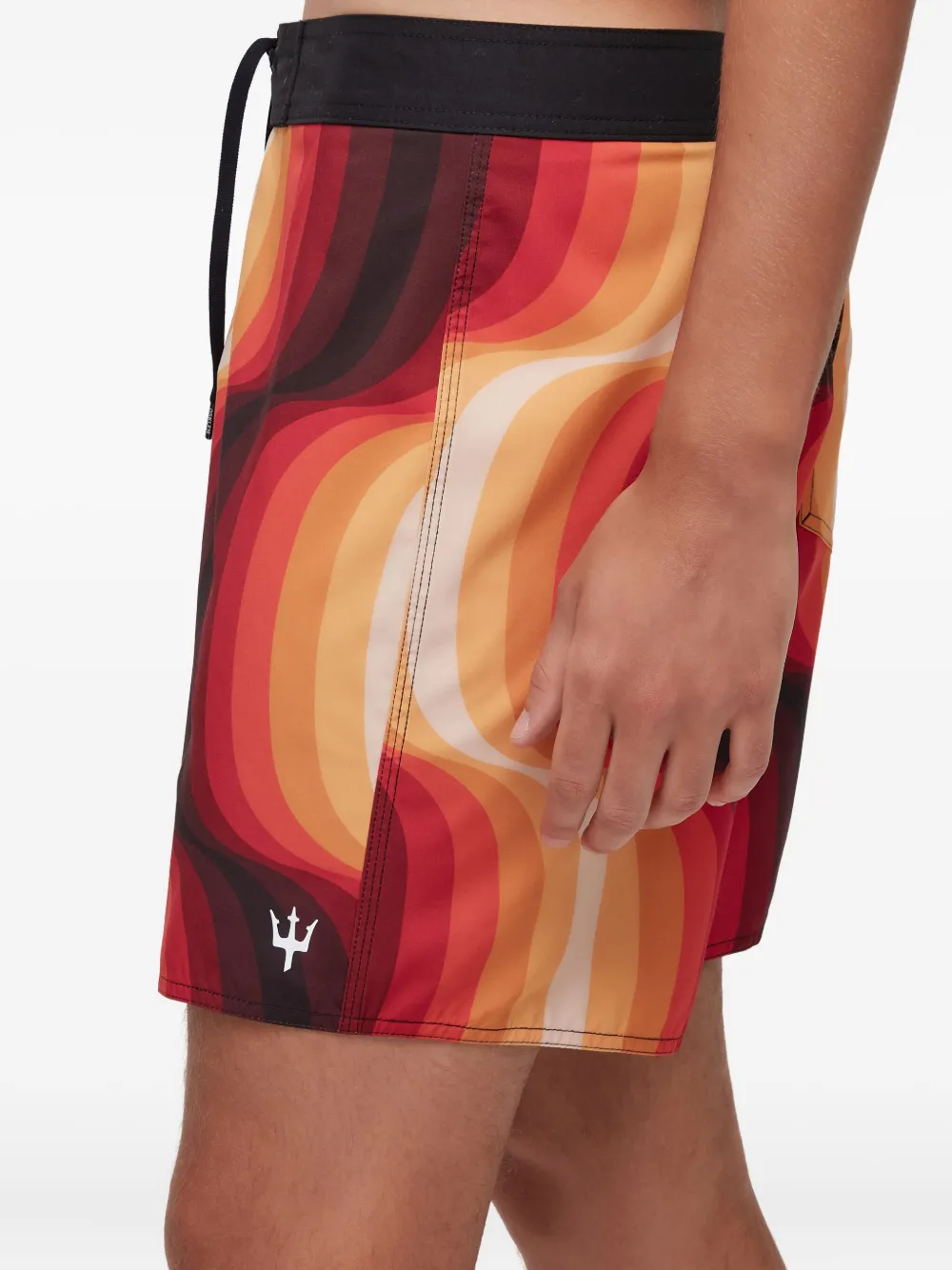  Osklen Wave-pattern Swim Shorts - Red 