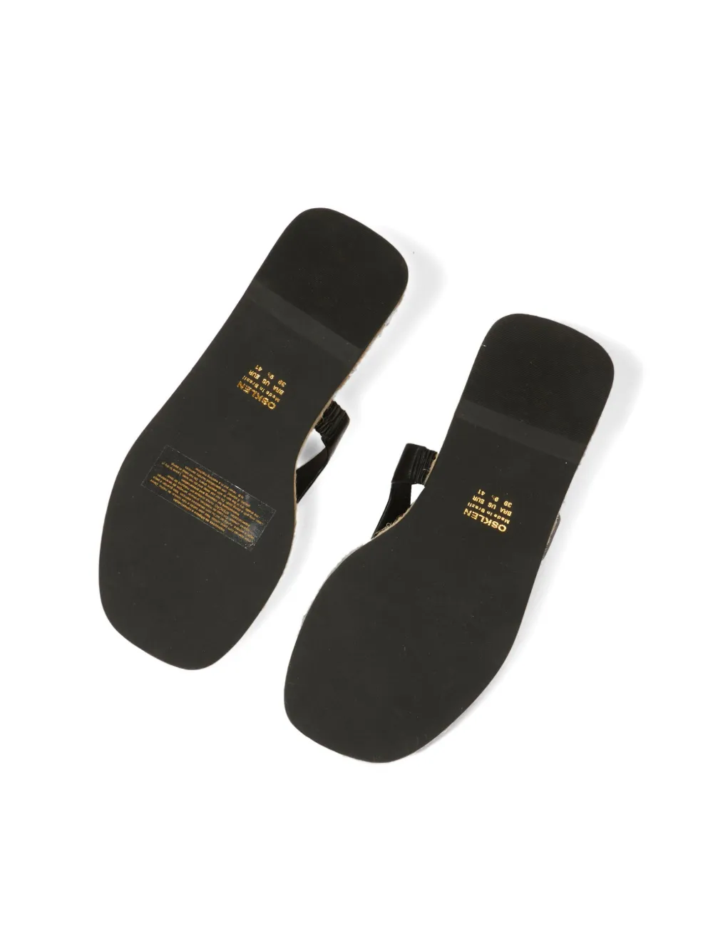 Osklen Sandalen met vierkante neus Zwart