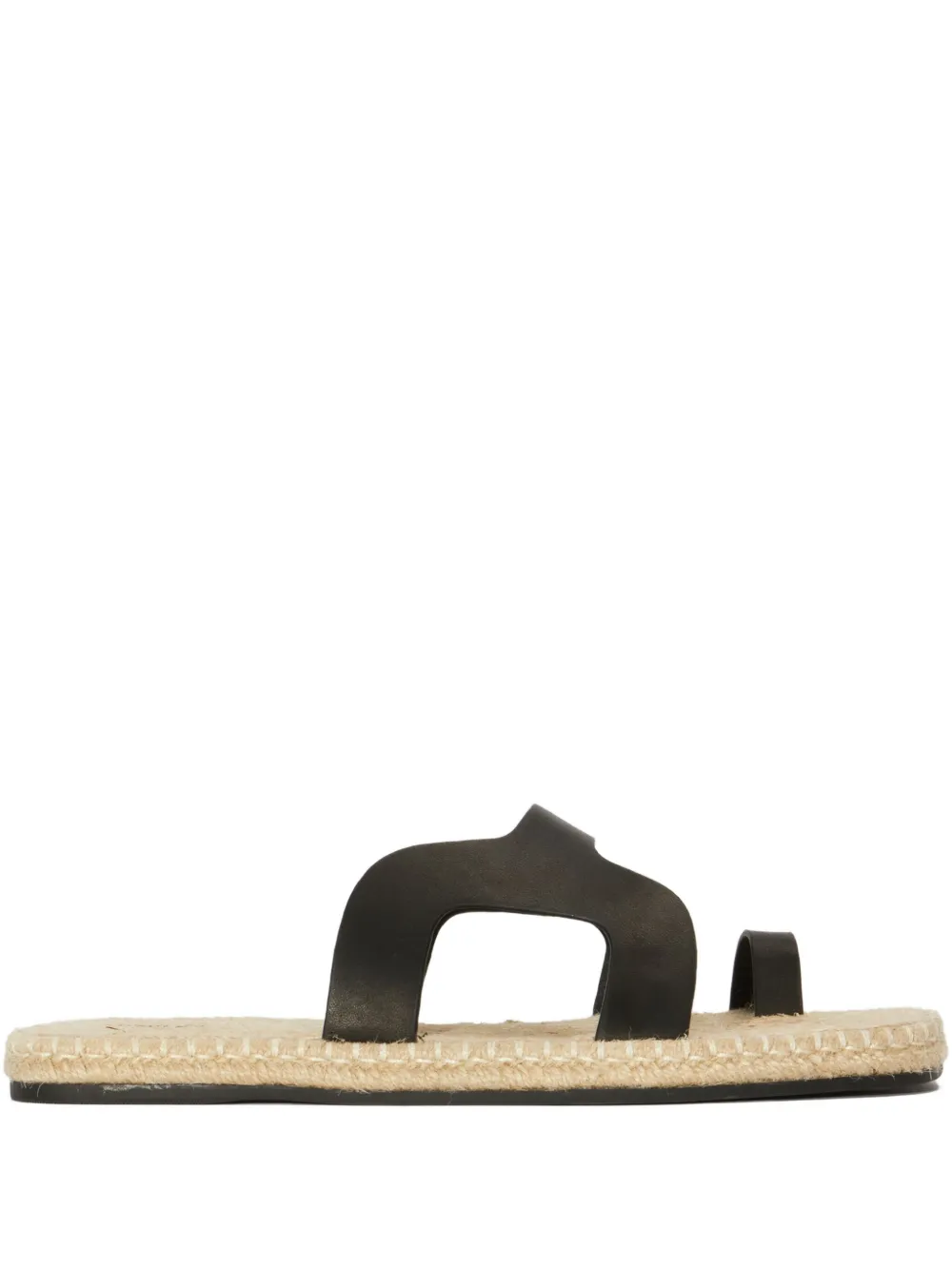 Osklen square-toe flat sandals | Black | Image 1