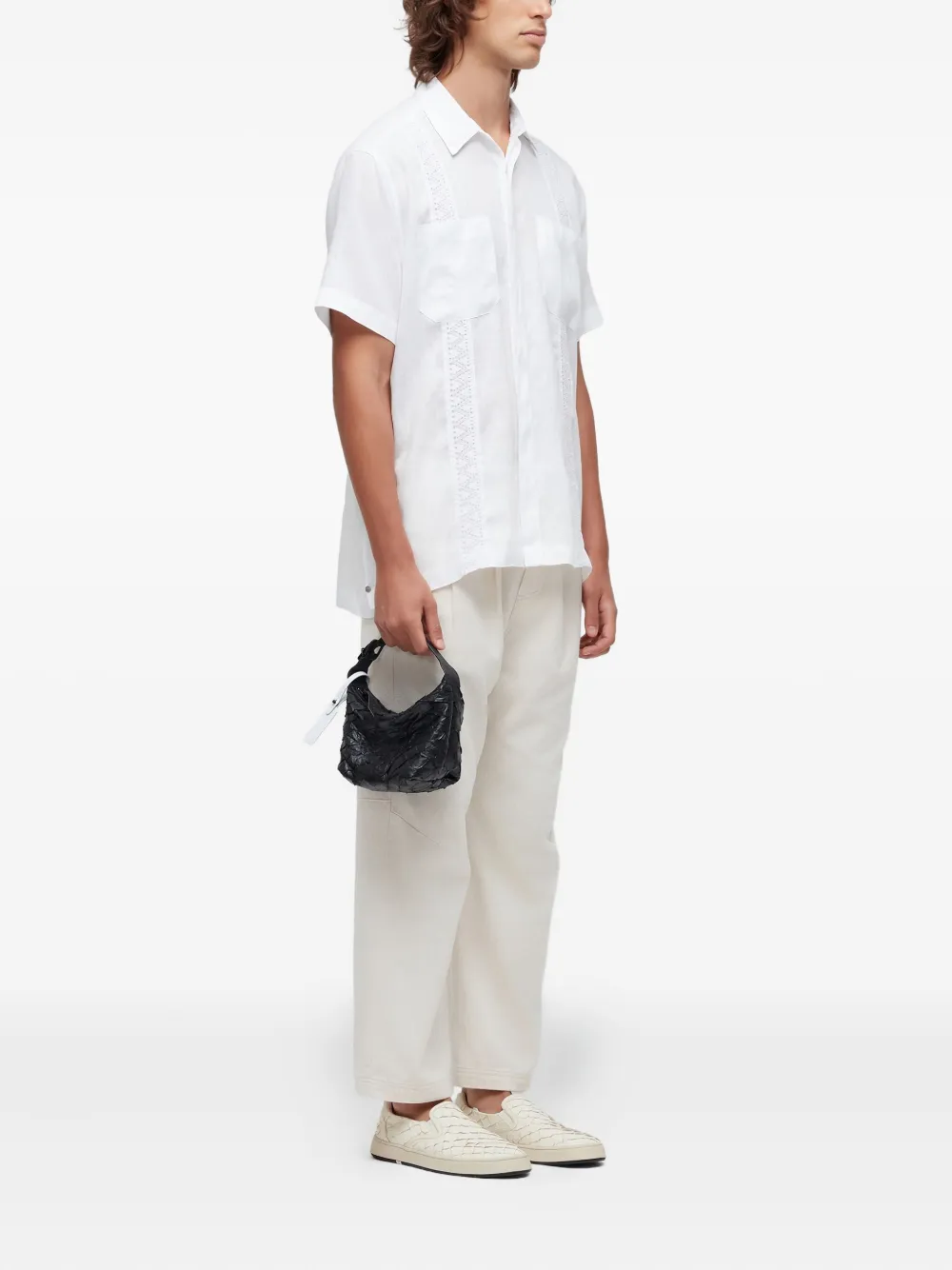 Osklen Mc Lace-detail Shirt In White