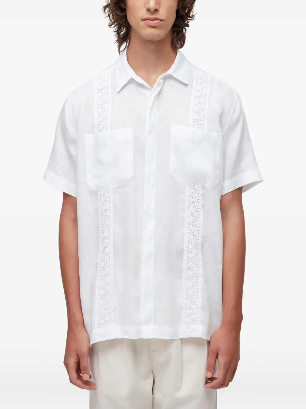 Osklen Mc Lace-detail Shirt In White