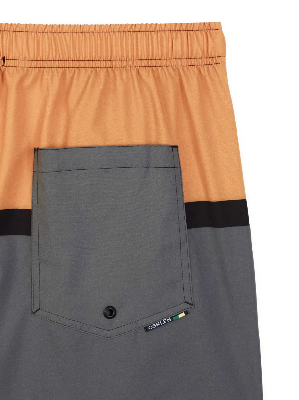 Osklen Zwembroek met gestreept vlak Grijs